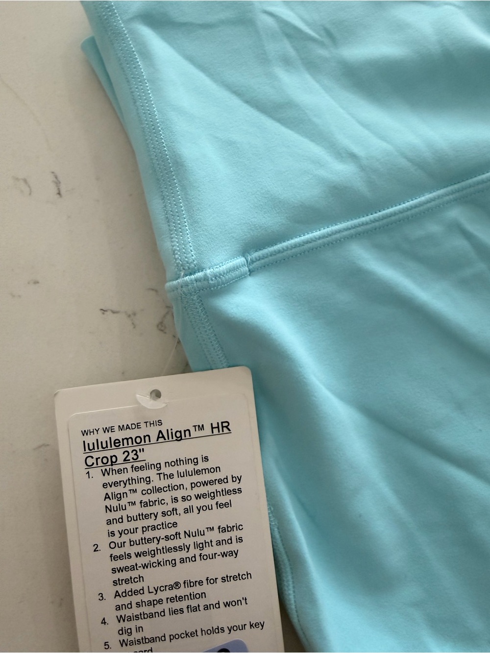 Lululemon Align HR Crop 23" - Light Blue women’s Bottoms